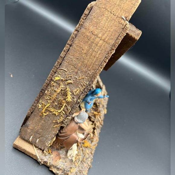 Vintage Italian Wood Creche Nativity Set Manger. Christmas Decoration. 4 figure - Picture 15 of 16